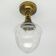 Lampe suspendue vintage en laiton, années 1930