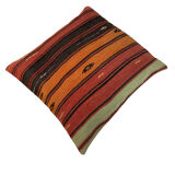 Vintage Turkish KIlim Cushion Cover, 60x60 cm