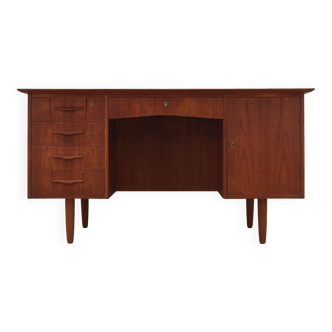 Teak desk, Danish design, 1970s, production: Denmark