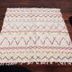 Reversible handmade rug made from recycled cotton