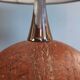 Lampe à poser en marbre rouge - style Barbier 1970