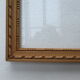 Cadre ancien bois clair, sculpté, vitré,pour sujet 204 x 234 mm
