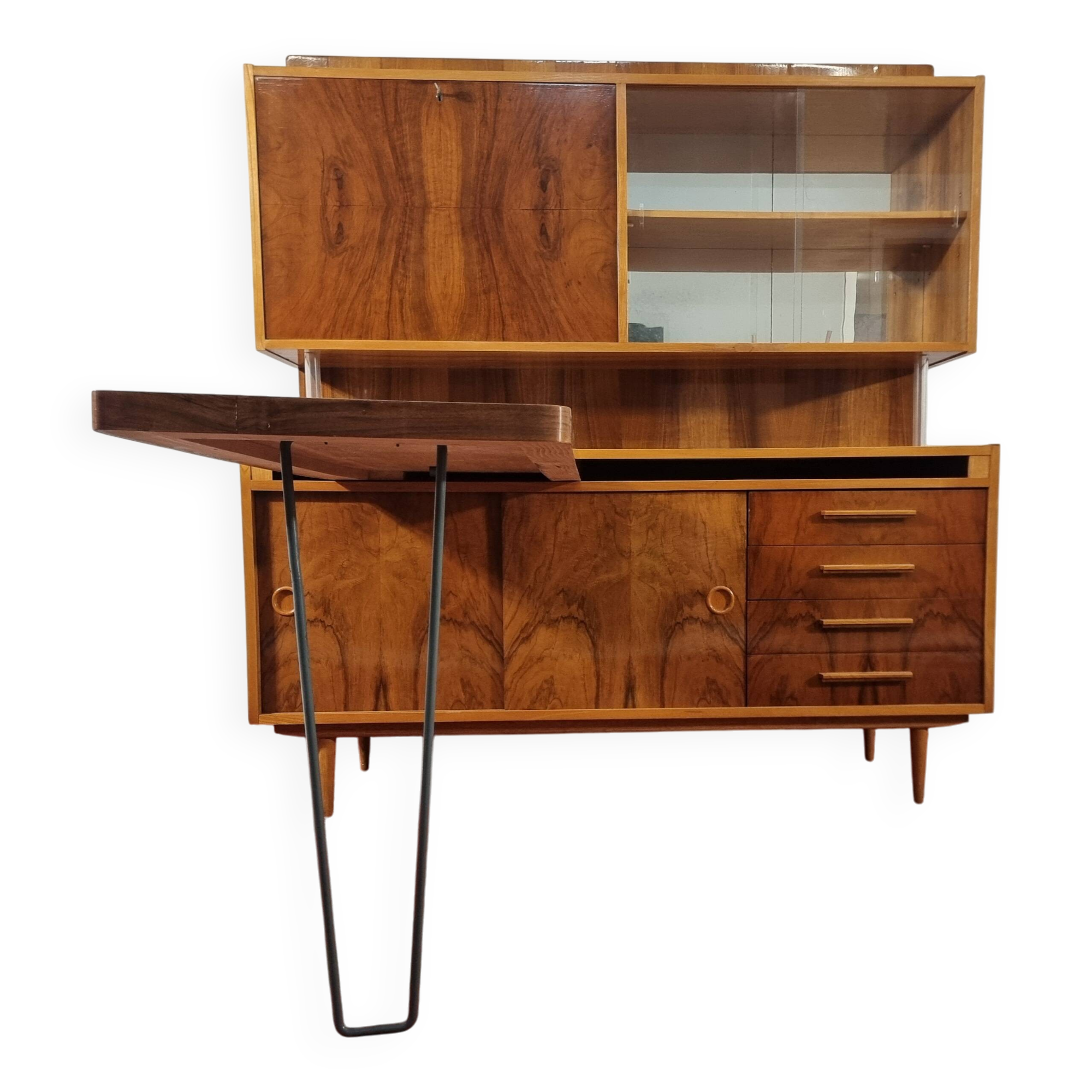 Vintage sideboard and desk, 1970s