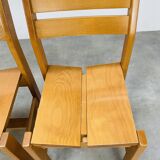 3 homemade chairs Regain selection Perriand for Les Arcs 1600