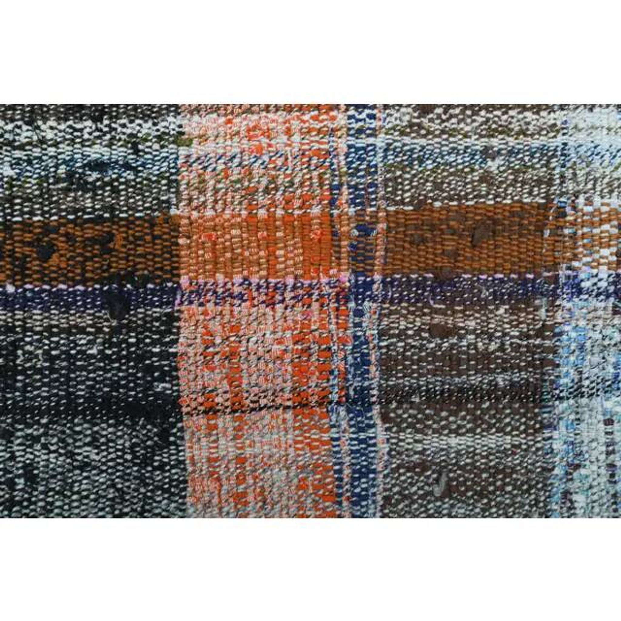 Vintage Turkish Oushak Handmade Wool Cotton Green Runner Rug 125x310
