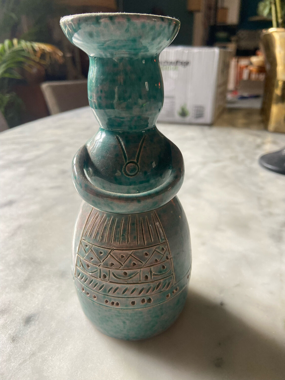 Vintage ceramic candle holder