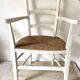 Fauteuil en bois et paille , esprit campagne