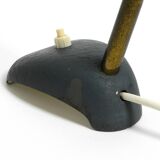 Small 1950s table lamp with metal gooseneck from Gebrüder Cosack Germany