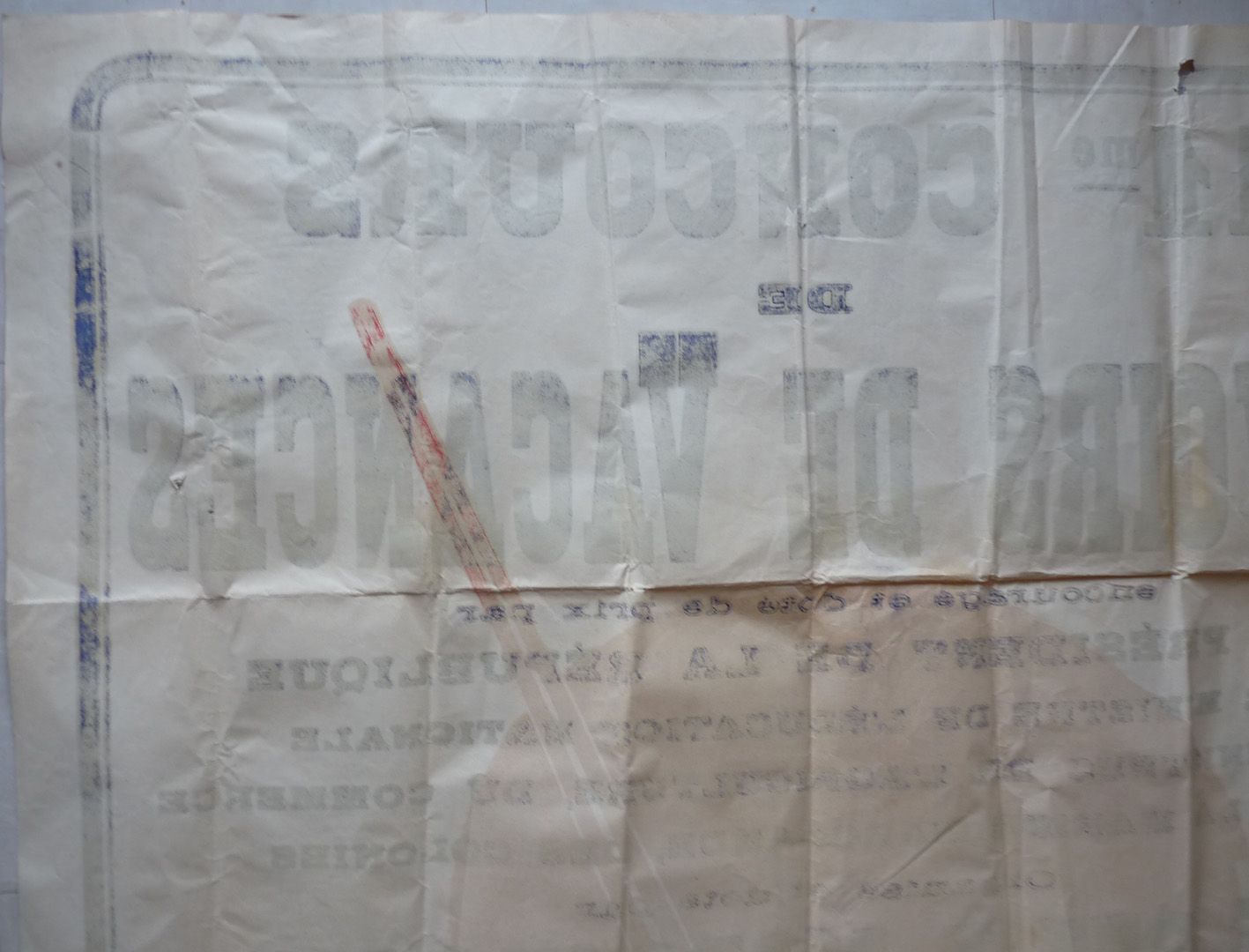 Large old poster / Vintage contest "The small Marseille" Holiday homework 60 years colour Magic' chip