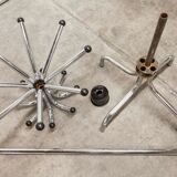 Manail holder parrot metal chrome industrial 1960