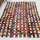 Polka dot wool vintage rug