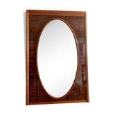 Ebony mirror of macassar era art deco - 148x100cm
