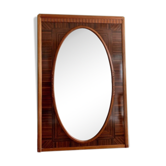 Ebony mirror of macassar era art deco - 148x100cm