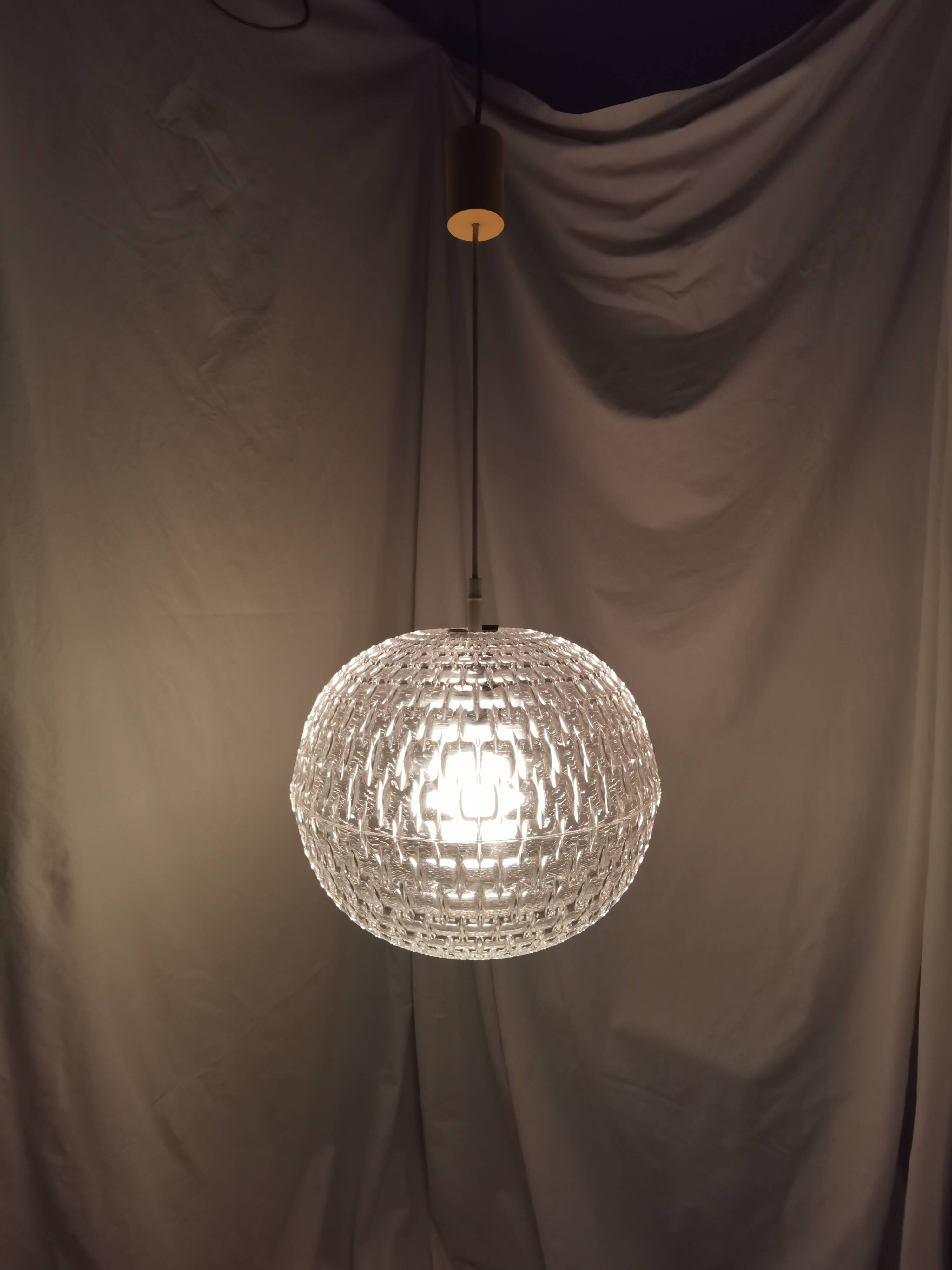 Aloys Gangkofner pendant light for Erco, Germany, Space Age, 1970.