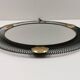 Vintage metal and brass openwork mirror Vereinigte Werkstätten Munich 1950