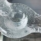 1970s Swedish Pukeberg Glass Candle Holder