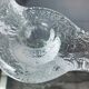 1970s Swedish Pukeberg Glass Candle Holder
