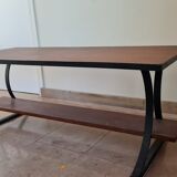 Table basse bois vintage