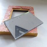 Small mercury mirror Wooden frame