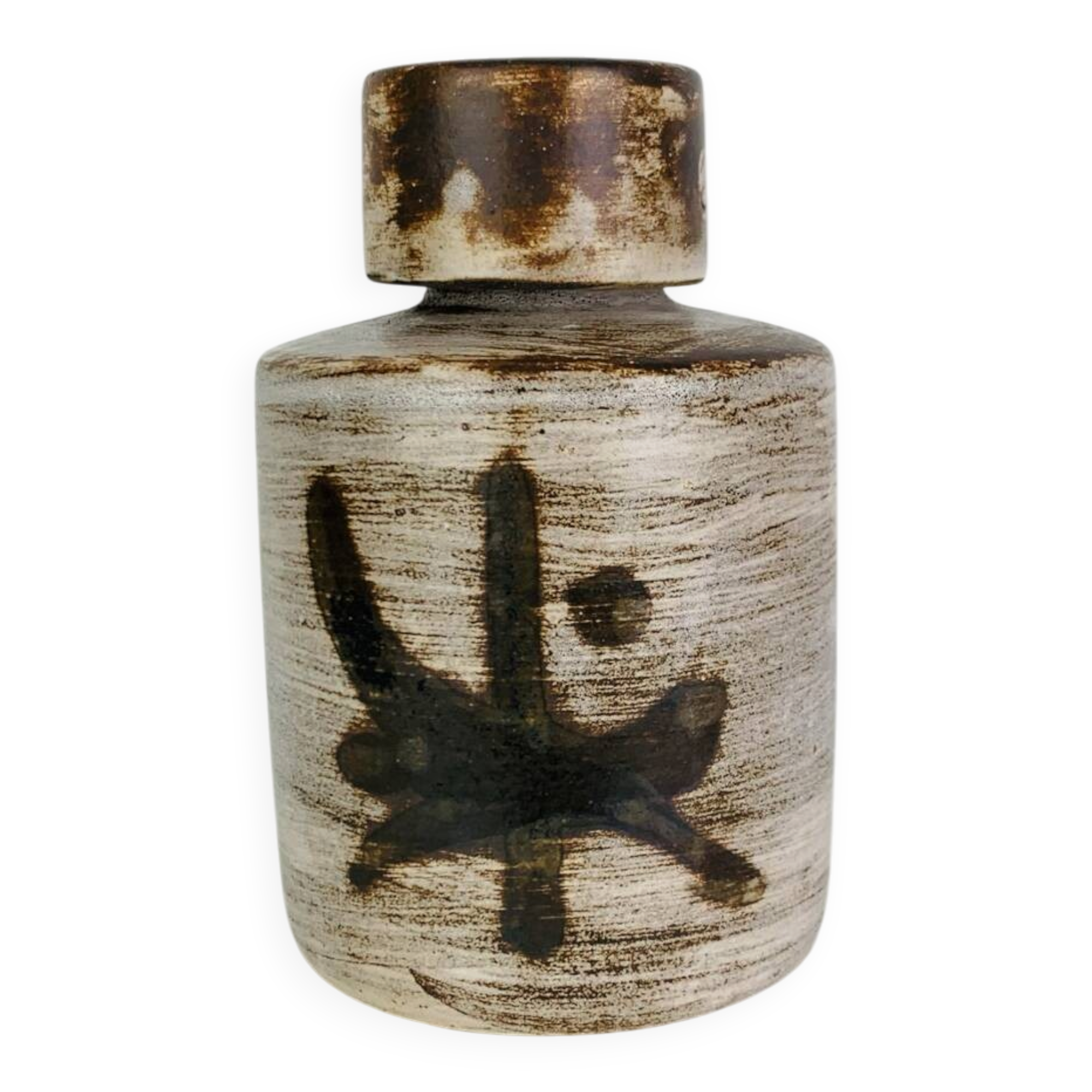 Ceramic bottle by Henri Cimal, Galerie de la Courtine, 1960s