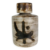 Ceramic bottle by Henri Cimal, Galerie de la Courtine, 1960s