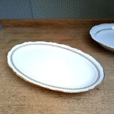 Plat de service ovale Porcelaine de Sologne