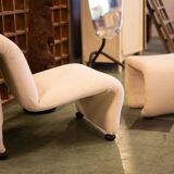 Armchair Étienne Fermigier and its ottoman