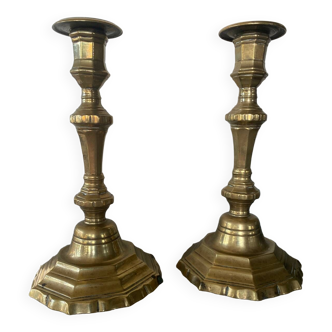 Pair of Regency style candlesticks