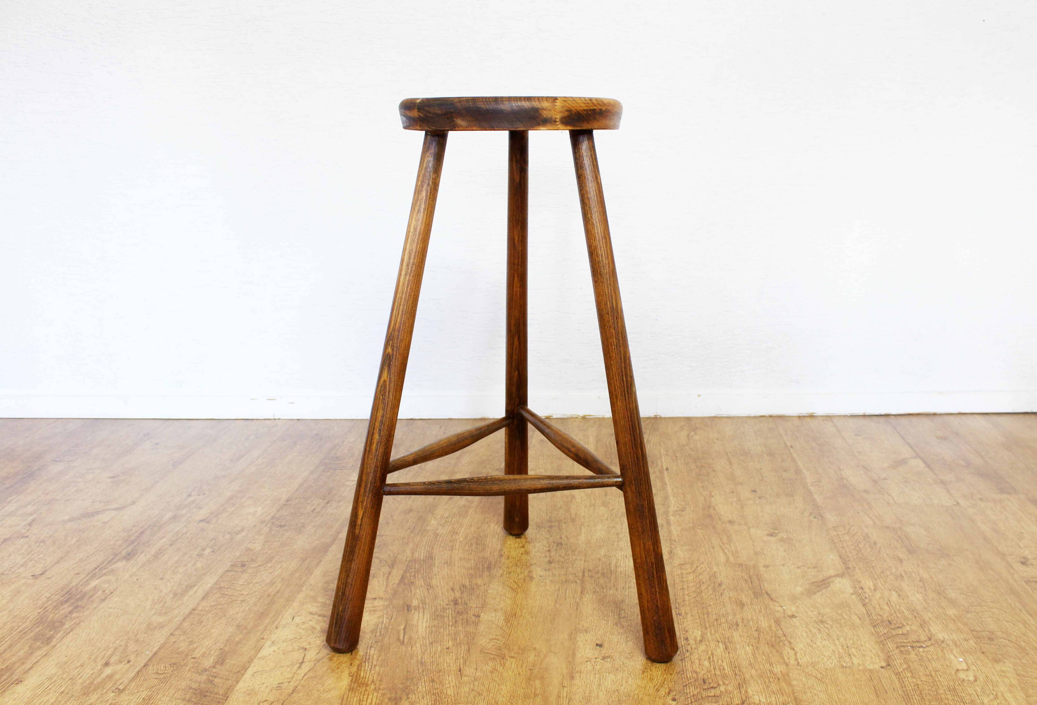 Tabouret de bar en bois massif