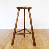 Solid wood bar stool