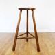Solid wood bar stool