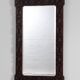 Antique Tramp Art wall mirror brutalism chip carving 1900