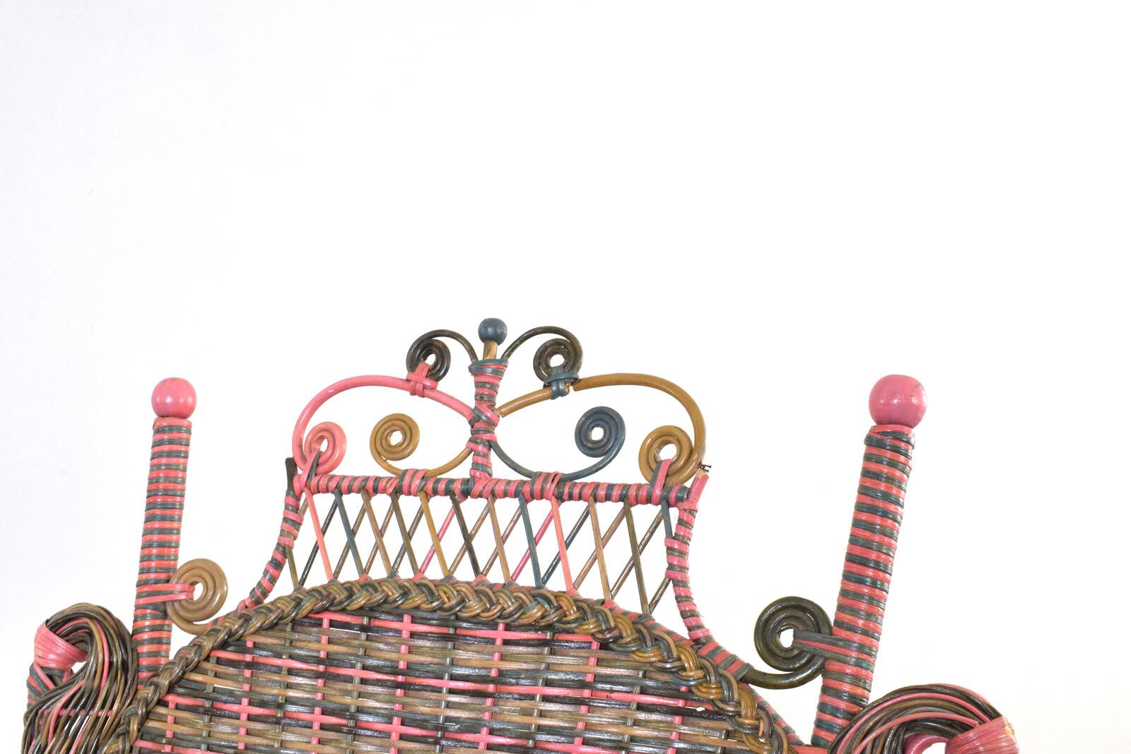 American Victorian Wicker Armchair from Heywood-Wakefield, 1910s.