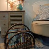 Dark bamboo magazine holders