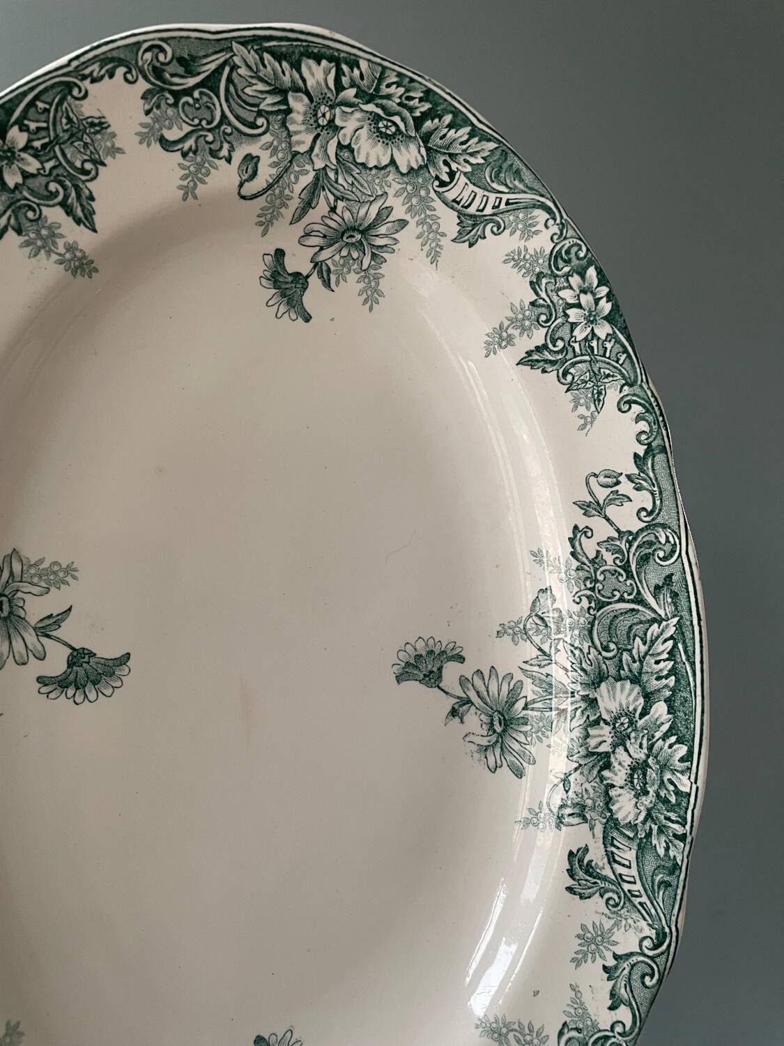 Série de plats ovales Terre de Fer 1900