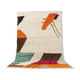Colorful handmade wool rug, size 150 x 250 cm