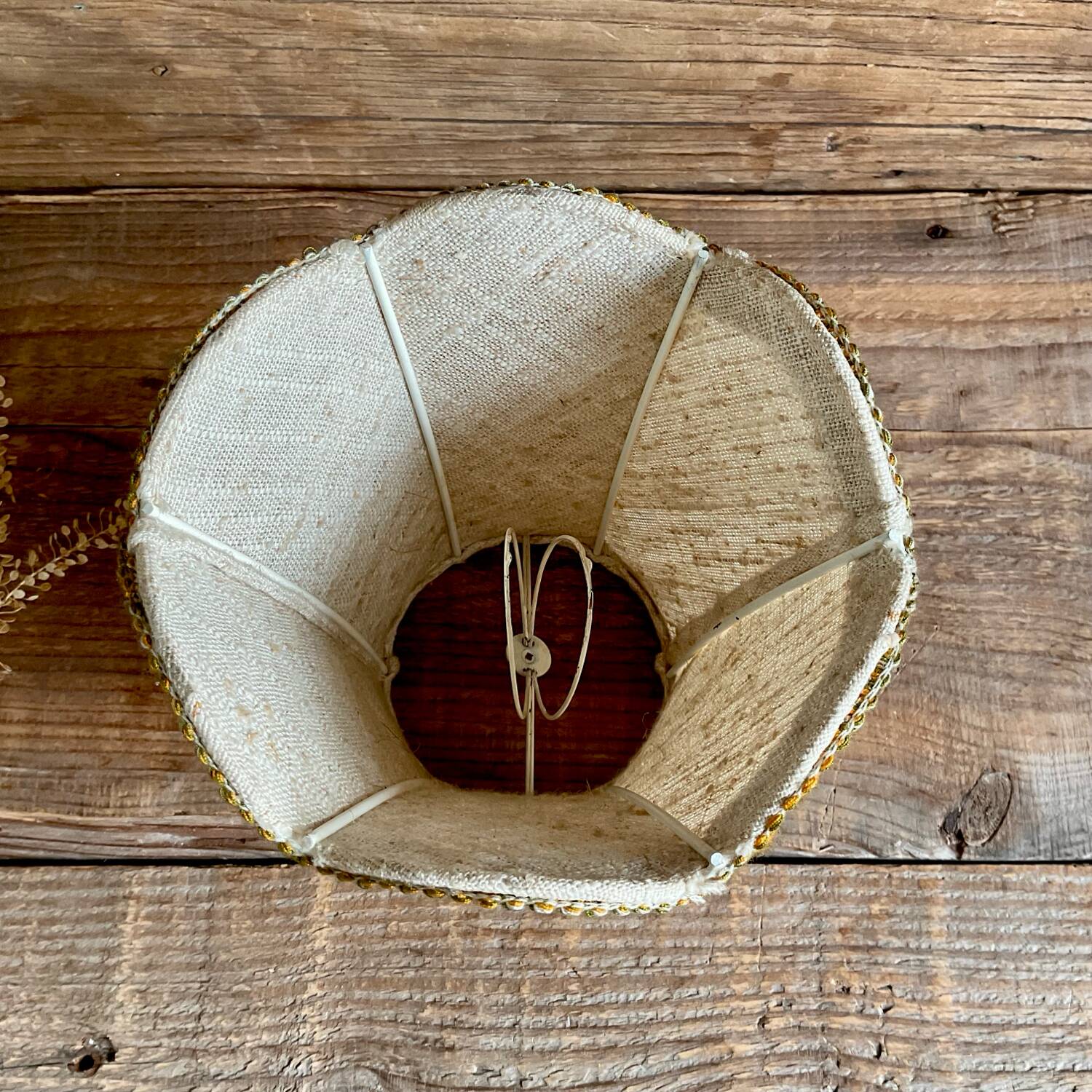 Vintage braid lampshade