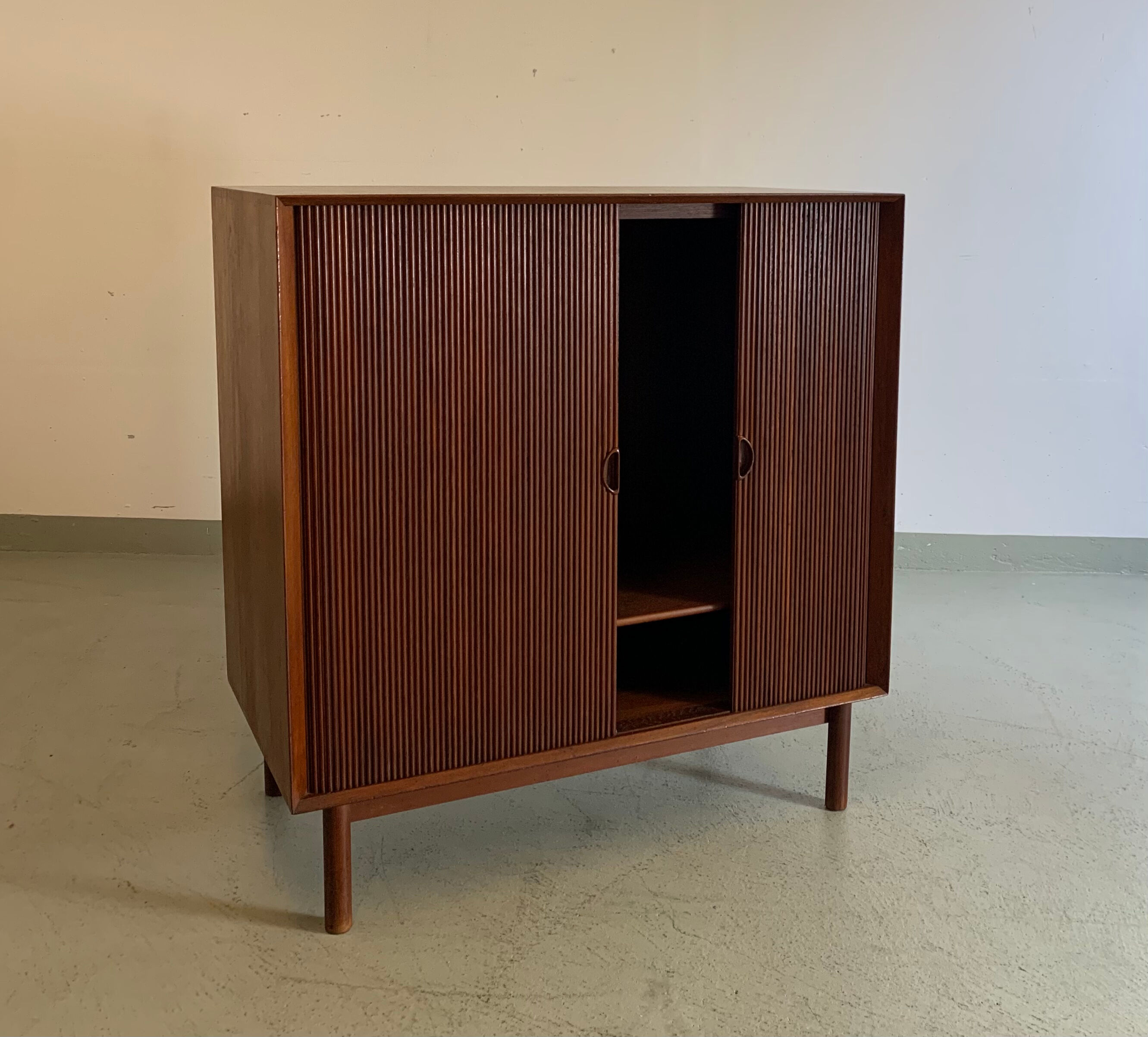 Tambour cabinet by Peter Hvidt & Orla Mølgaard-Nielsen