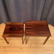 A pair of rosewood side tables Kvalitet Form Funktion Denmark 1960s
