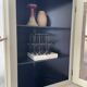 Corner display cabinet from the 1950s
