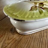 Comb holder or earthenware box with its lid