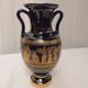 Vase miniature bleu cobalt et or 24 k