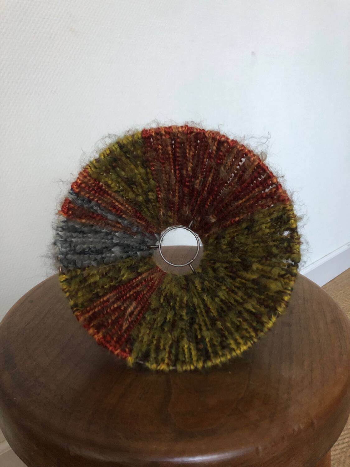 Ceramic and wool lamp