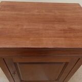 Large jam jar in solid cherry wood with its secret drawer and one door