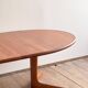 Grande table à manger scandinave vintage en teck massif, Danemark, 1970