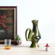 Vintage zoomorphic ceramic rooster pitcher by Poët Laval, Cocorico model, 60s
