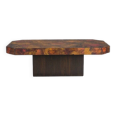 Vintage copper coffee table by Bernhard Rohne, 1970s