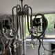 Murano crystal chandelier black lampshade