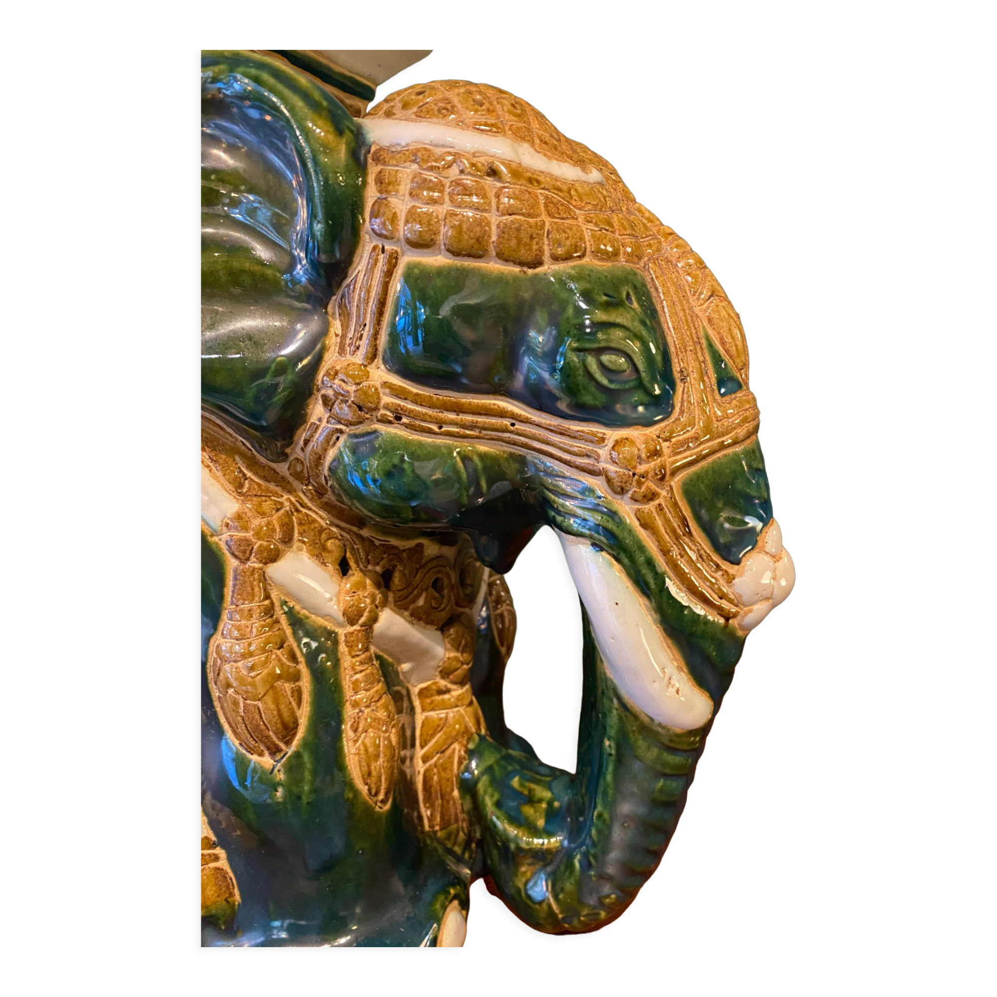 Vintage elephant plant holder