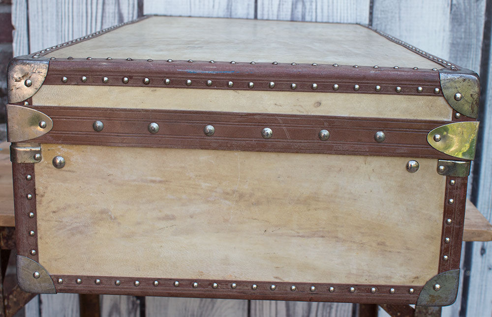 Antique valise decorative 76 cm